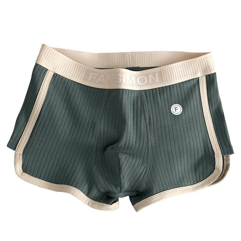 Men's Pure Cotton Breathable Seamless Boxer Briefs