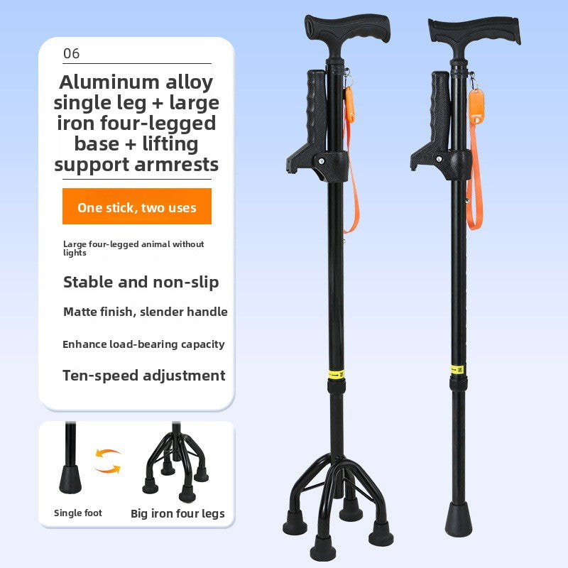 Anti-accident walking sticks for the elderly