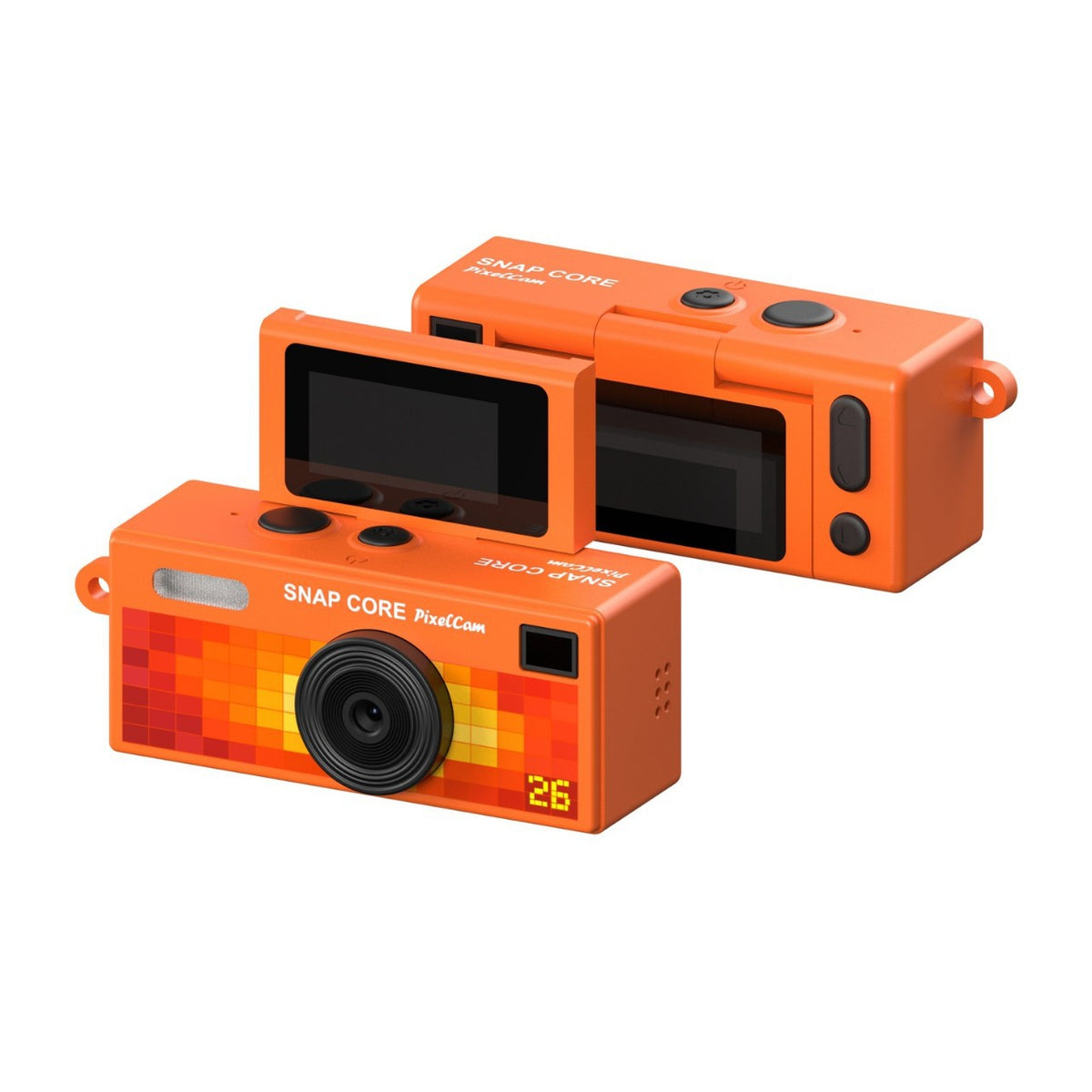 Flip-screen retro-style campus student digital camera teemdrop