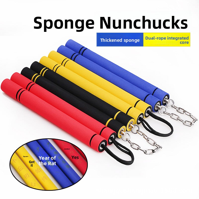 Sponge Training Nunchaku for Martial Arts Practice
