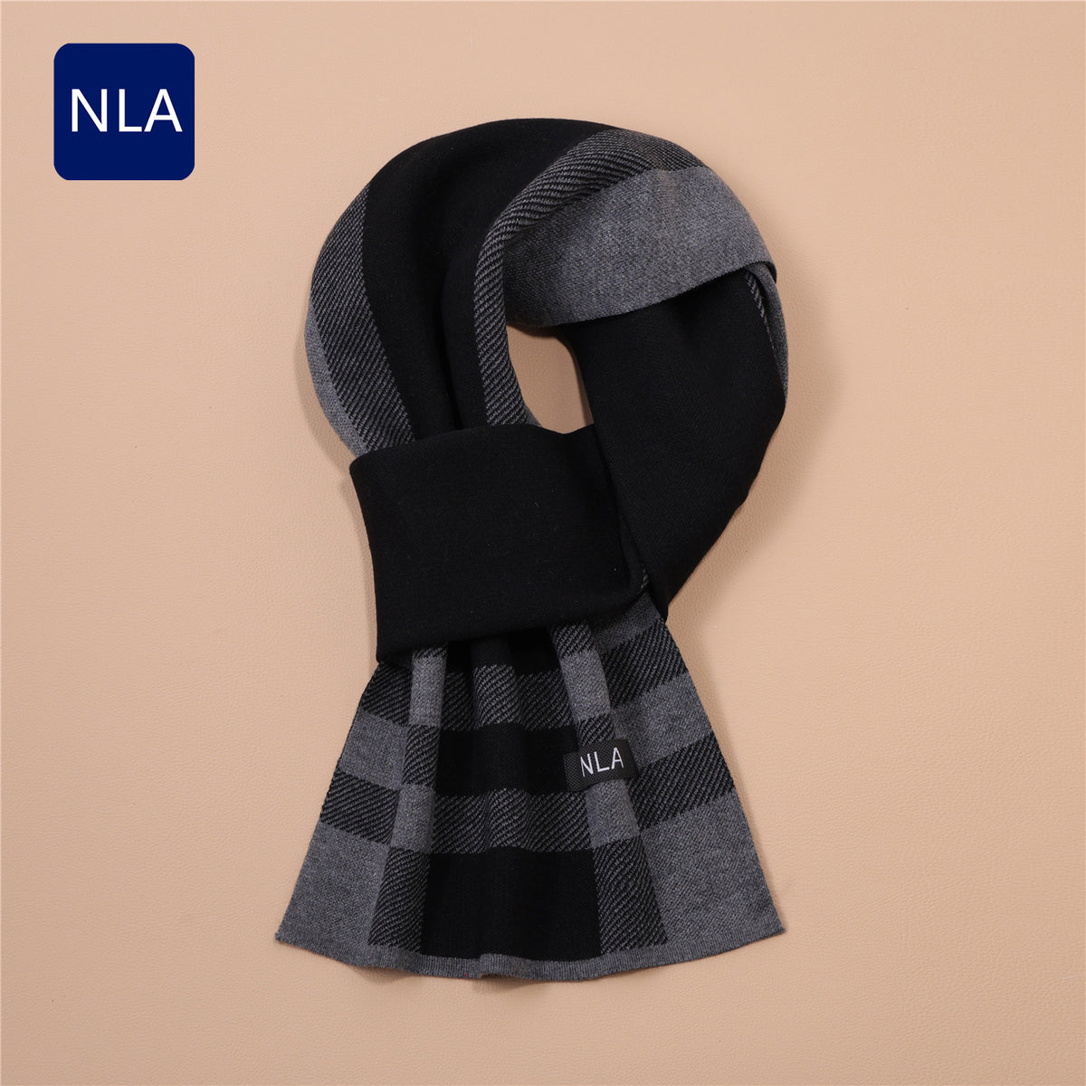 Men's Wool Scarf Men's Winter Warm Knitted Scarf teemdrop