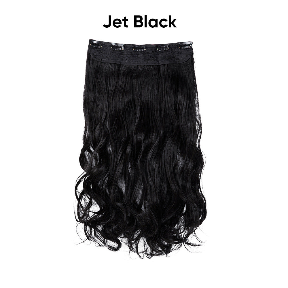 One-Piece Five-Clip Long Curly Synthetic Hairpiece Extension
