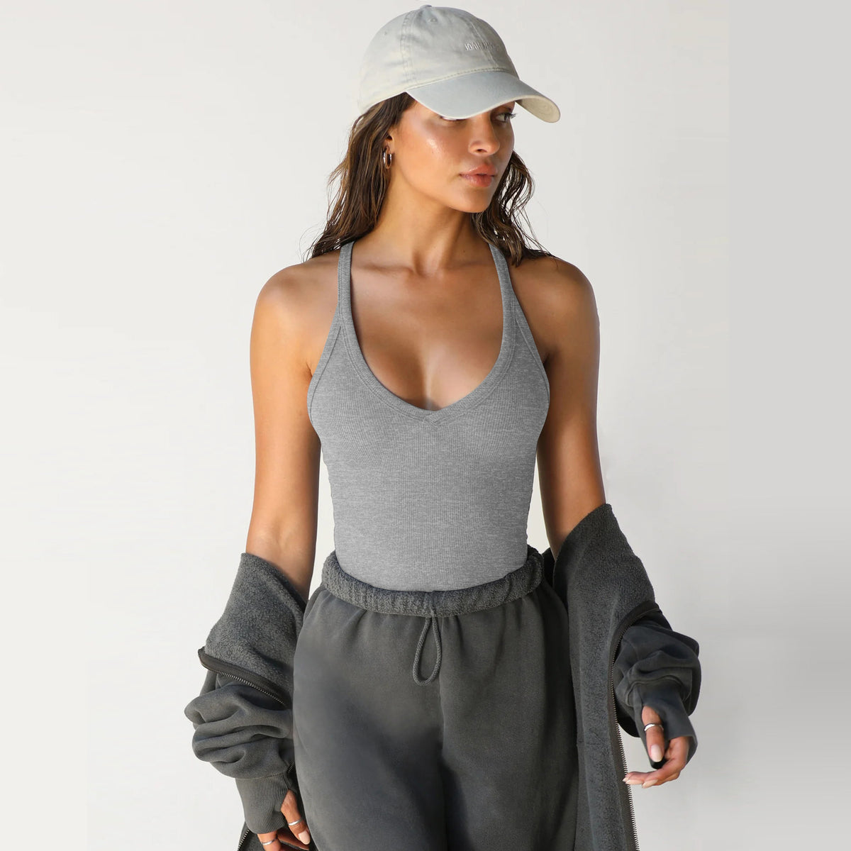 Women's Slim Fit Knitted Vest Short Sleeve Solid Color Pullover Top teemdrop