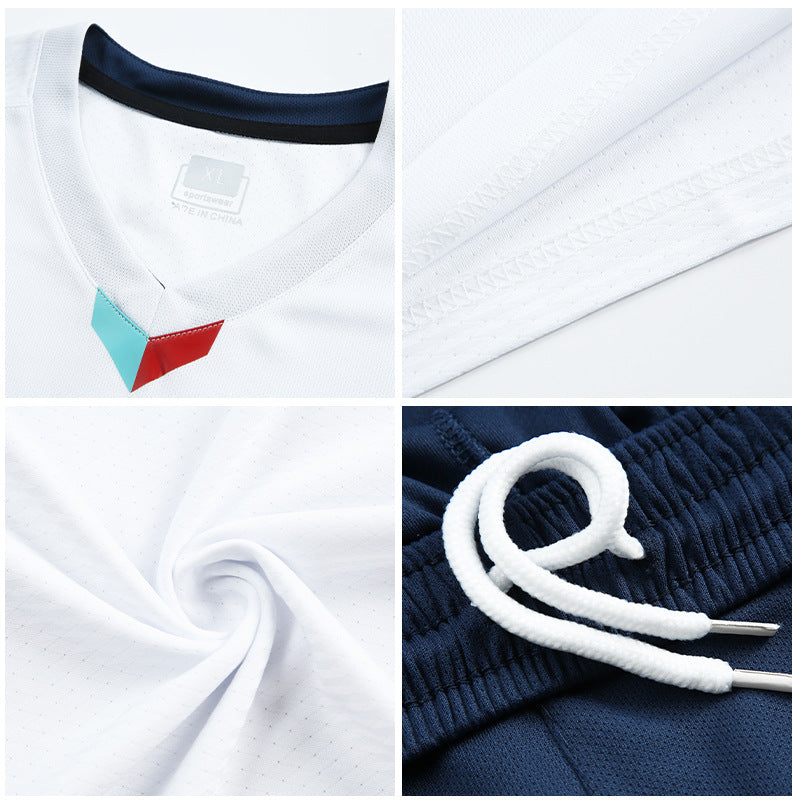 Quick-Dry Breathable Short Sleeve Football Jersey Set