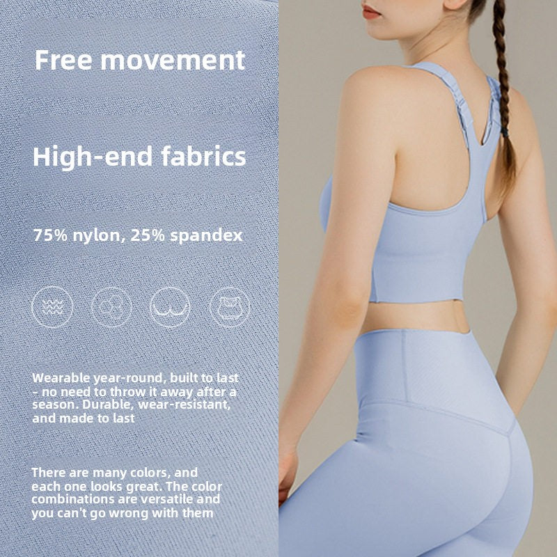 Plus Size High Support Front Zipper Sports Bra teemdrop