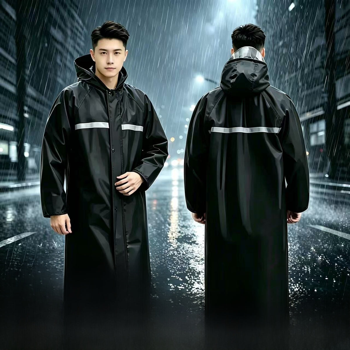 Long raincoat teemdrop