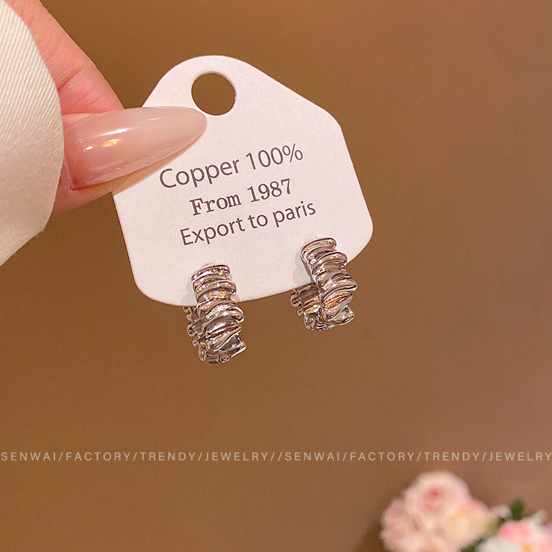 Korean Style Geometric Alloy Earrings