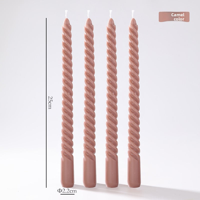 Vintage spiral long rod candle teemdrop