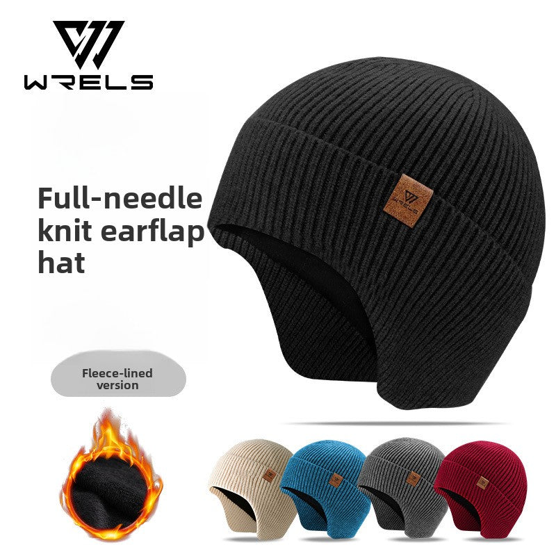 Womens Mens Fleece Lined Windproof Knitted Hat teemdrop