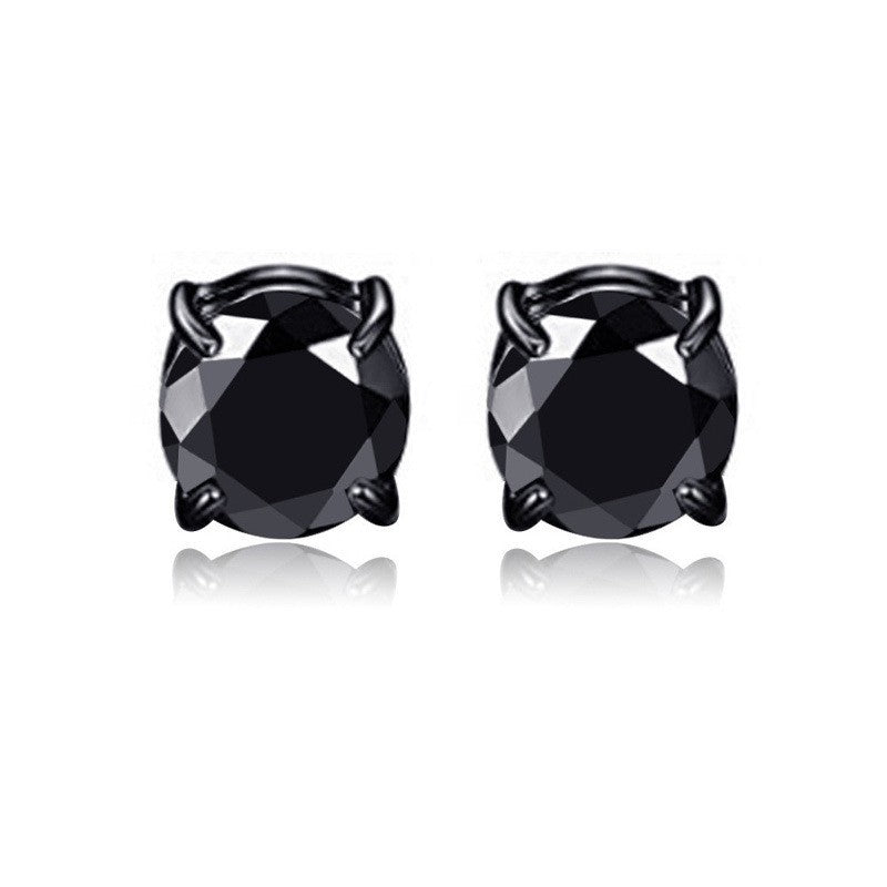 Unisex Magnetic Zircon Ear Clips Non Pierced Stud Earrings