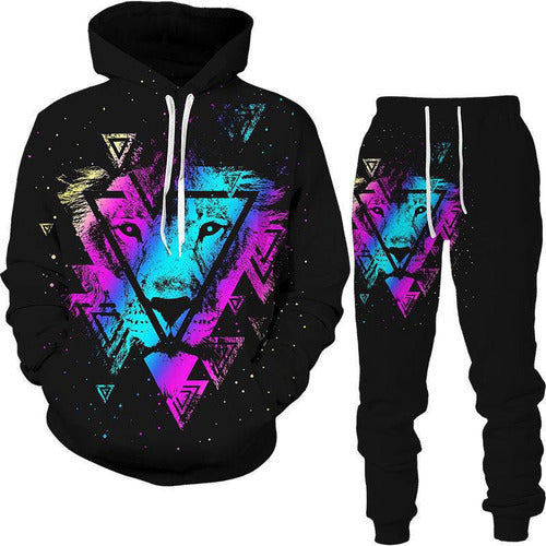 Printed Hooded Sweatshirt for Men