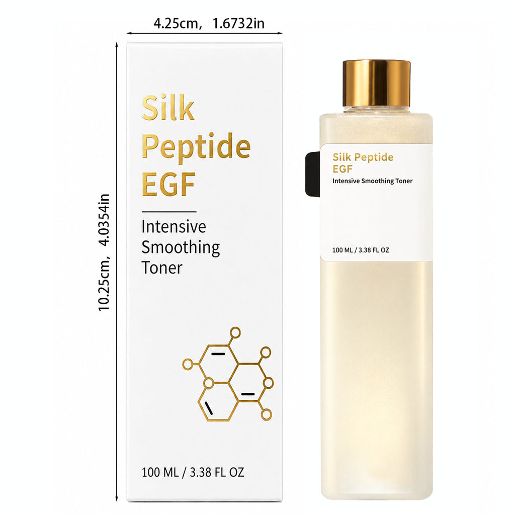 Silk Peptide Facial Toner Smooth Moisturizing Non-Sticky Essence Water teemdrop