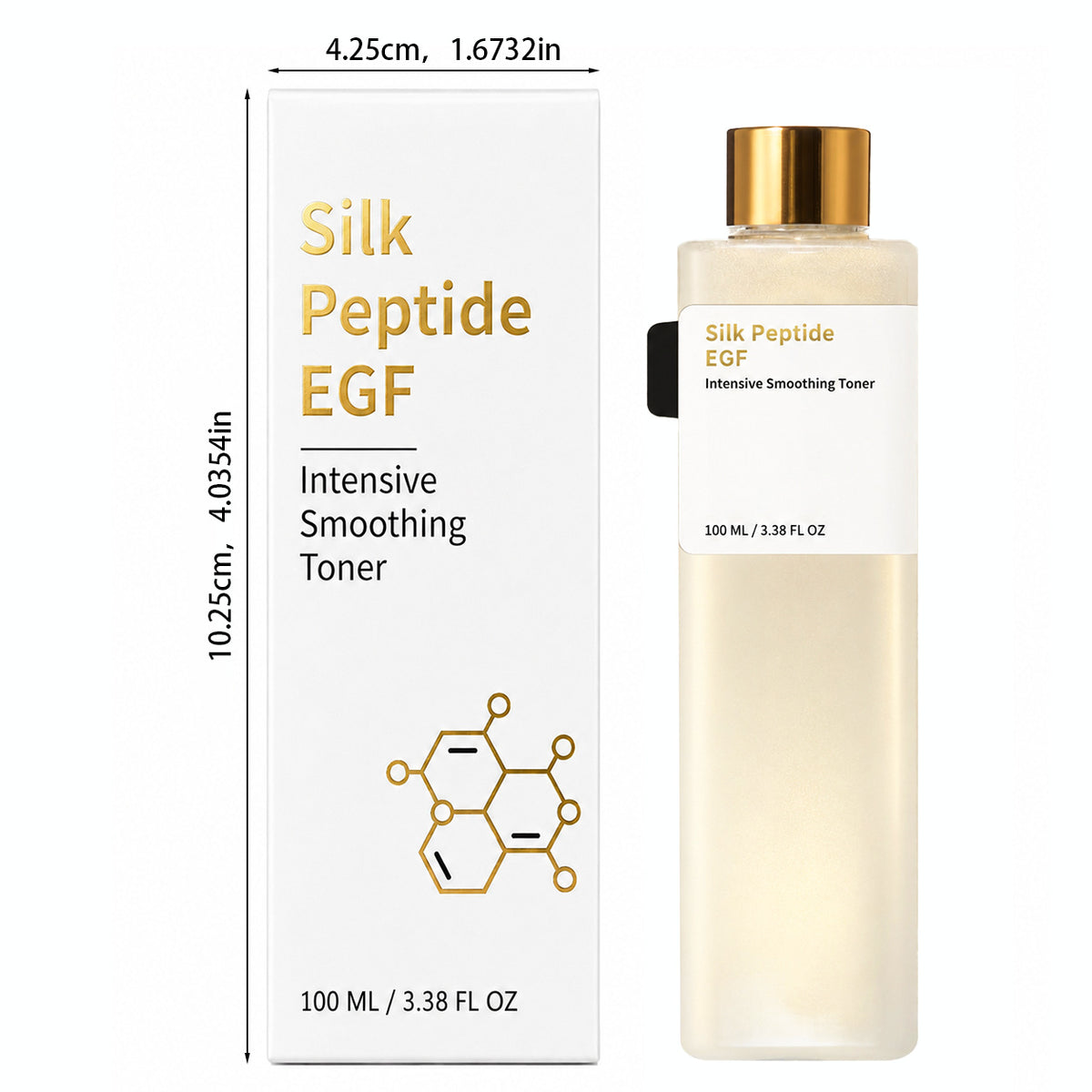 Silk Peptide Facial Toner Smooth Moisturizing Non-Sticky Essence Water teemdrop