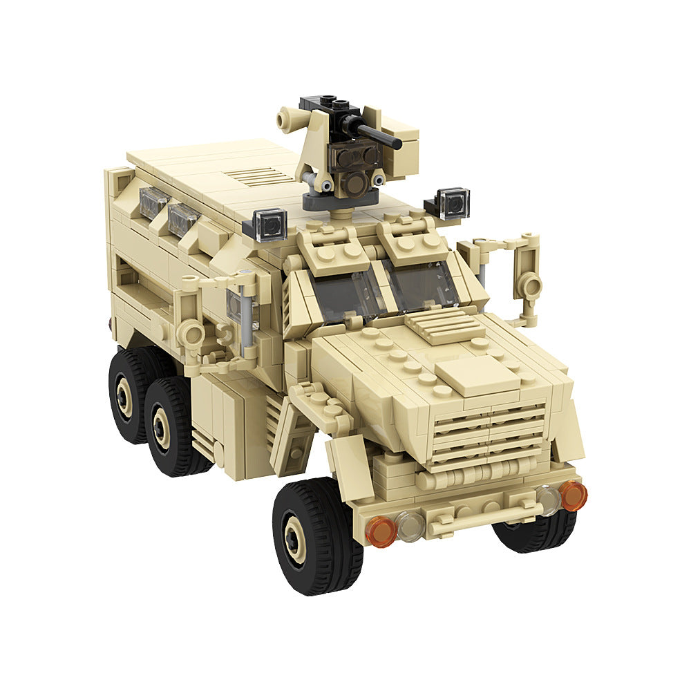 Caiman Anti-Mine Ambush Protection Vehicle Building Block Set Military Display Model teemdrop