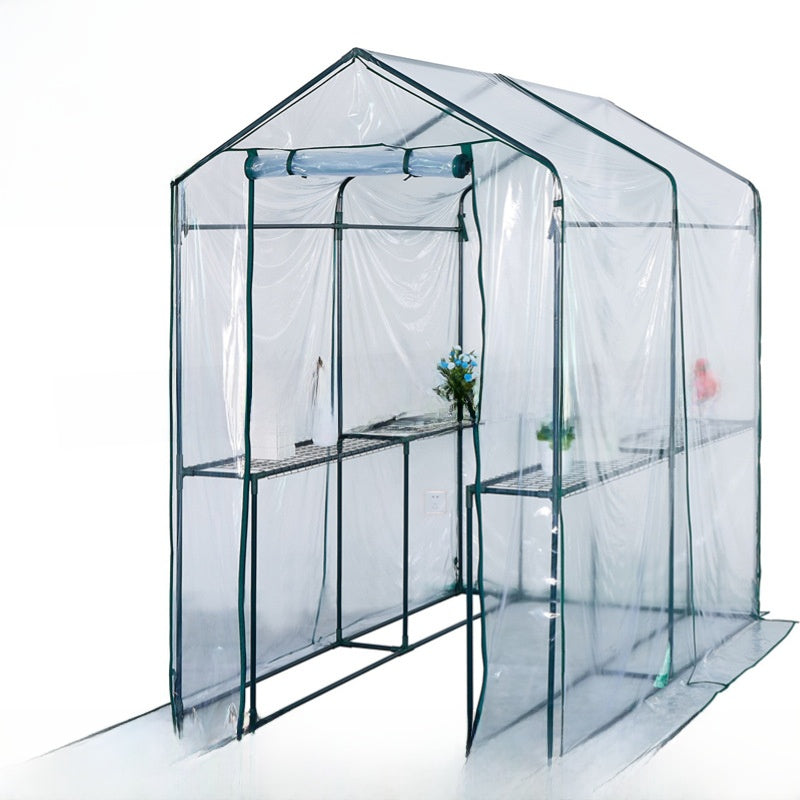 Transparent Plant Greenhouse Cover with Shelf