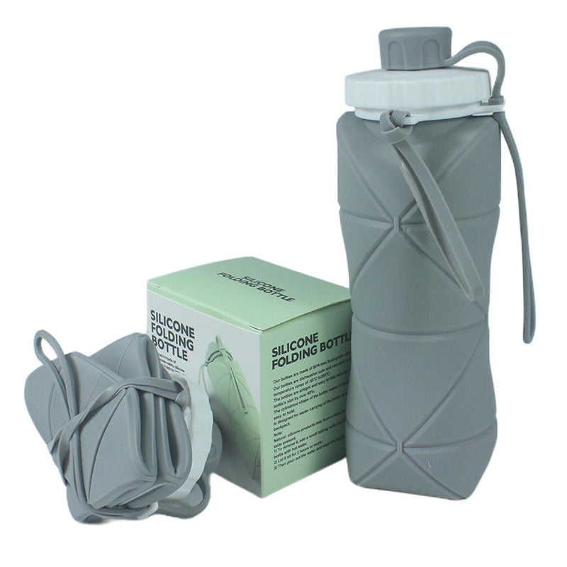 Silicone Travel Cup Portable Folding Water Bottle for Outdoor Sports