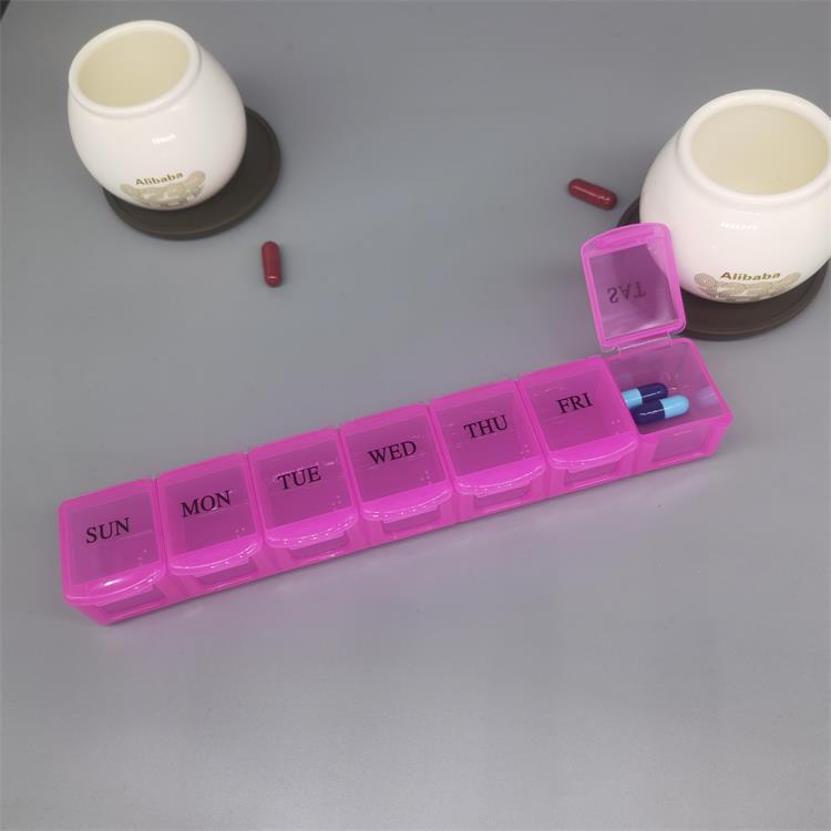 Weekly Pill Organizer with 7 Compartments