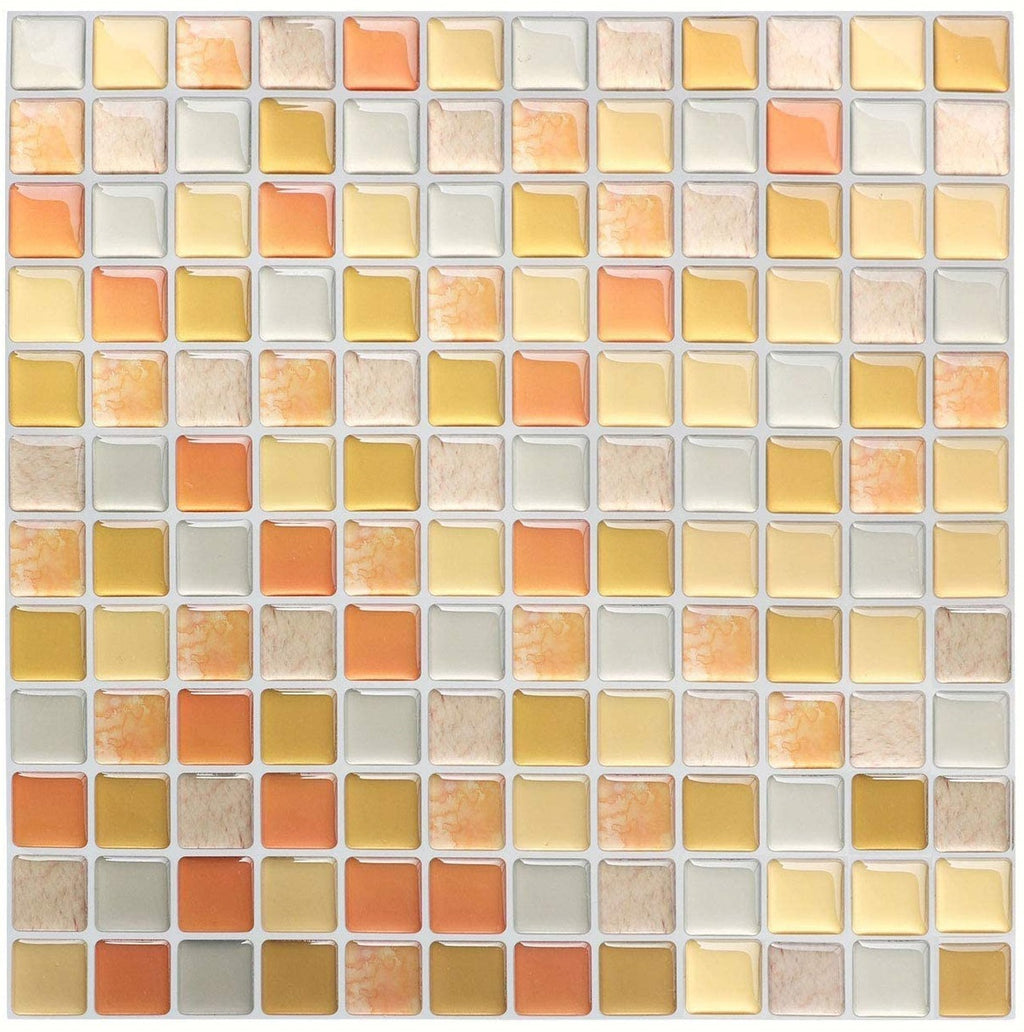 3D Self-Adhesive PET Mosaic Tile Wall Sticker for Home Decoration teemdrop