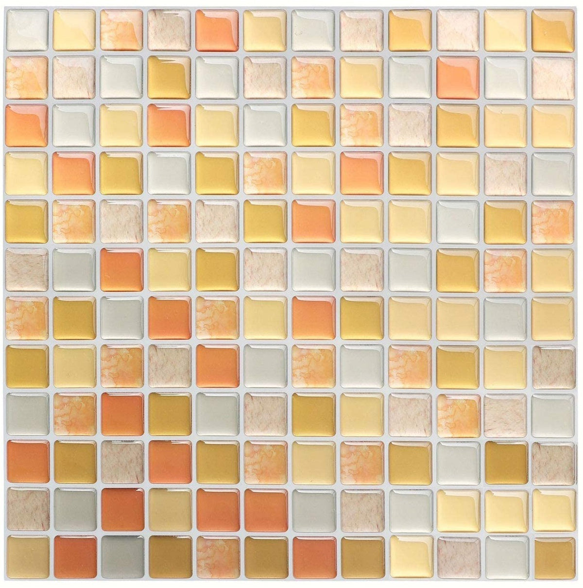 3D Self-Adhesive PET Mosaic Tile Wall Sticker for Home Decoration teemdrop