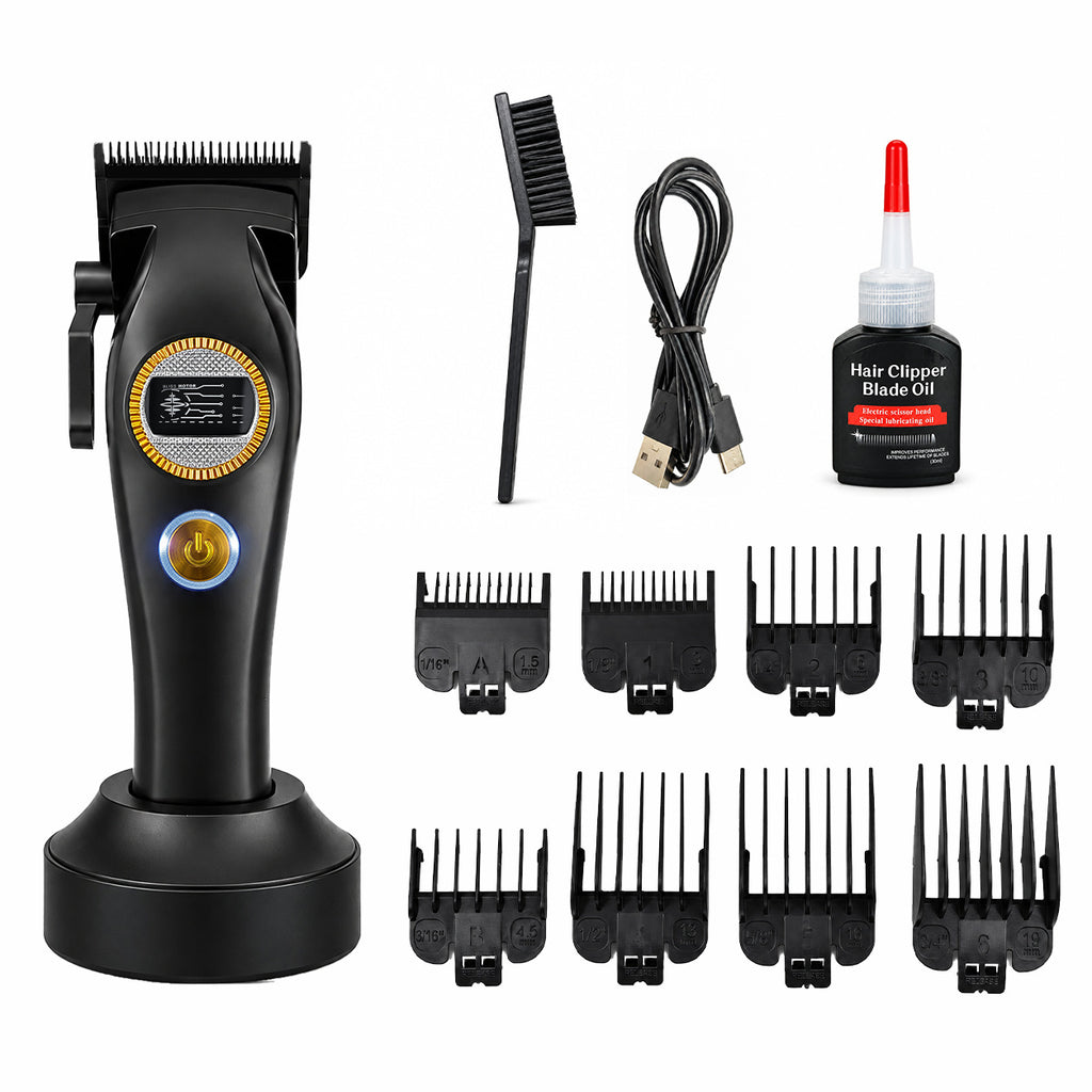 High-Speed Brushless Cordless Hair Clipper with DLC Ceramic Blade and Long Battery Life teemdrop