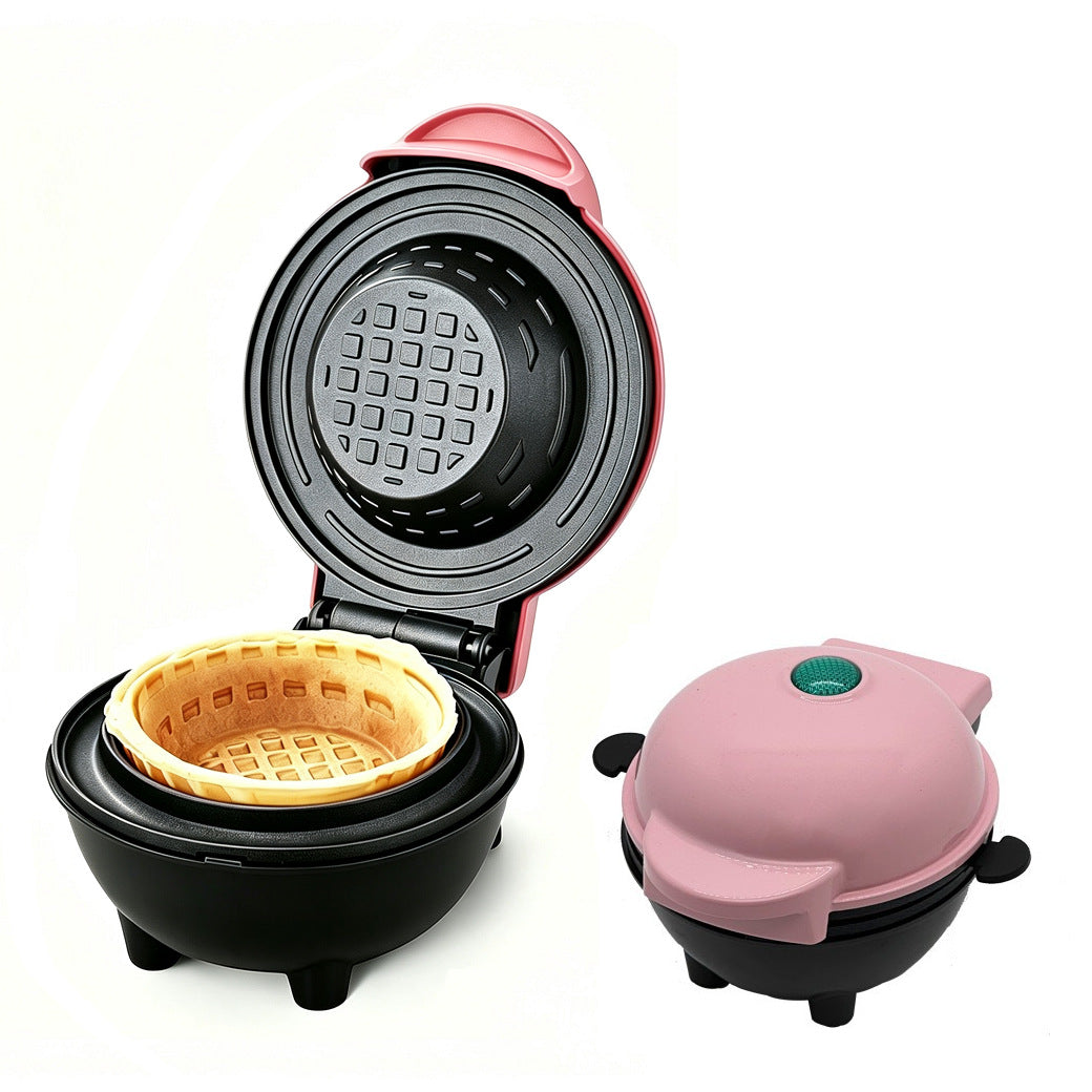 Multifunctional Waffle Bowl Maker, Cake, Egg Tart, Ice Cream Cone & Egg Roll Machine teemdrop