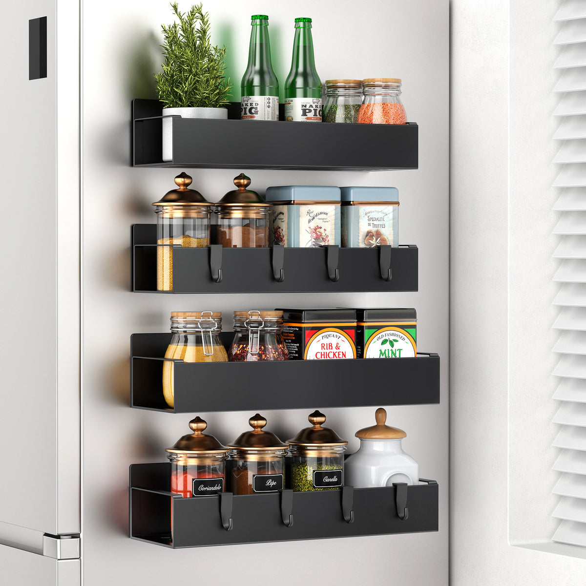 Magnetic Refrigerator Storage Rack