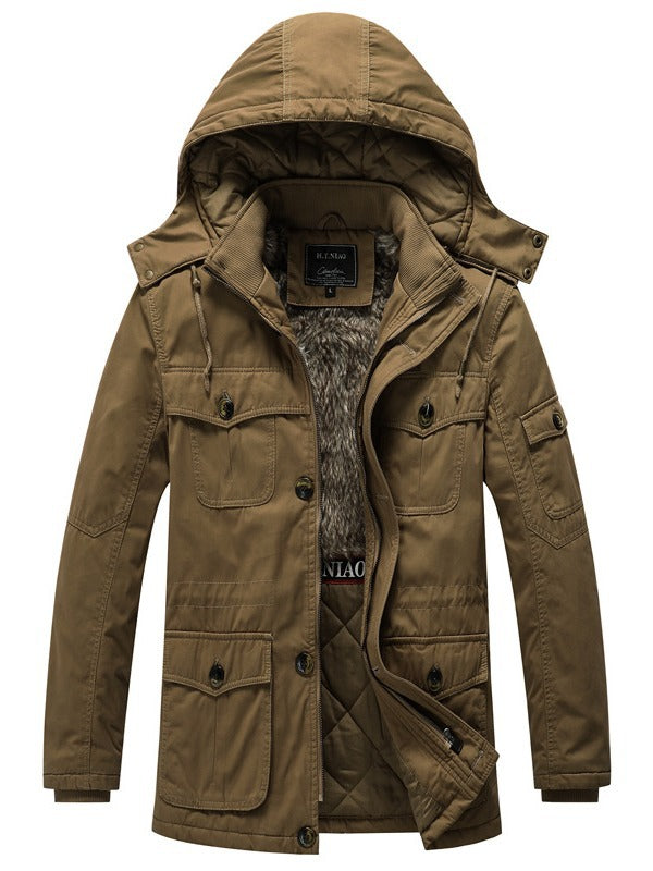 Winter Fleece Lined Mens Work Jacket