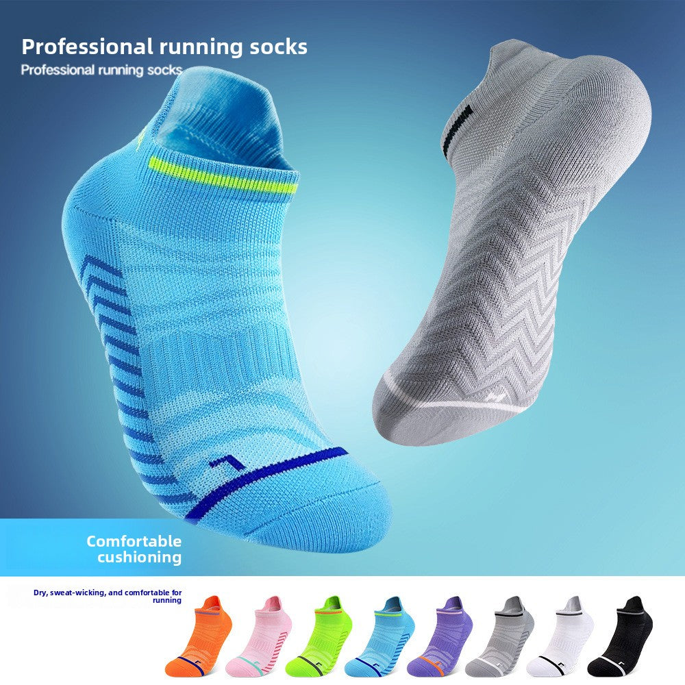 Unisex Quick-Dry Cushioned Towel-Bottom Running Socks teemdrop
