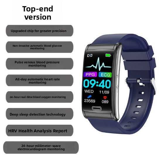 Non-invasive blood glucose watch and smart blood pressure bracelet teemdrop