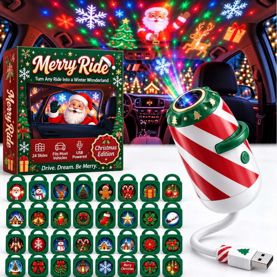 Christmas tree projection light, a creative Christmas tree USB projection lamp