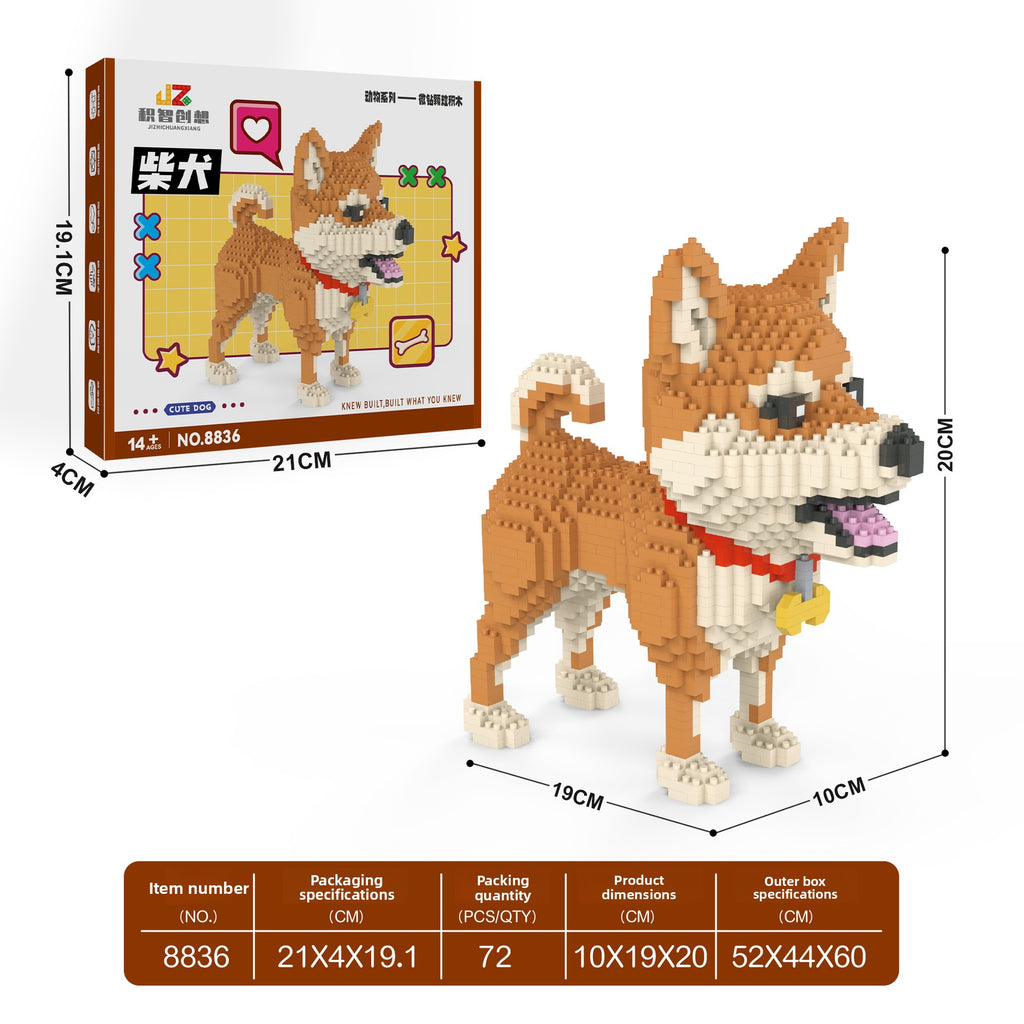Dog Breed Building Block teemdrop
