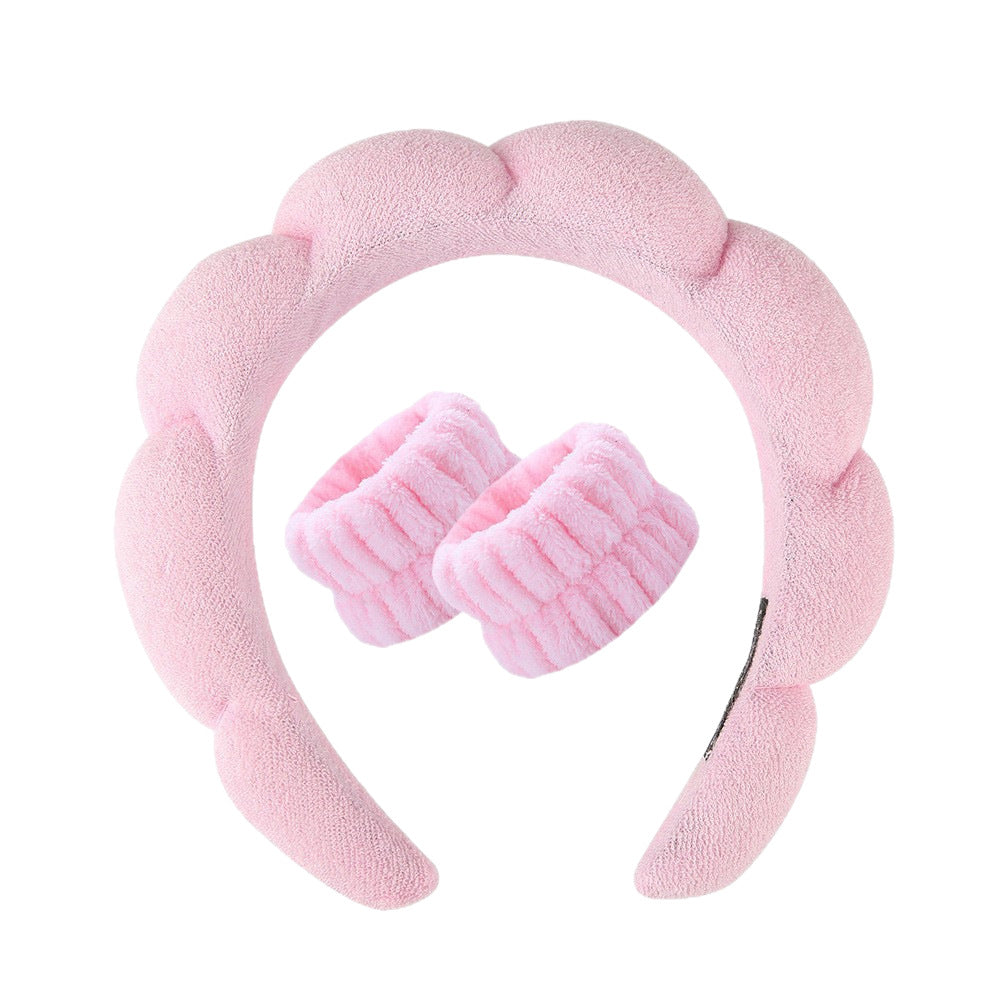 Lady's velvet sponge hairband teemdrop