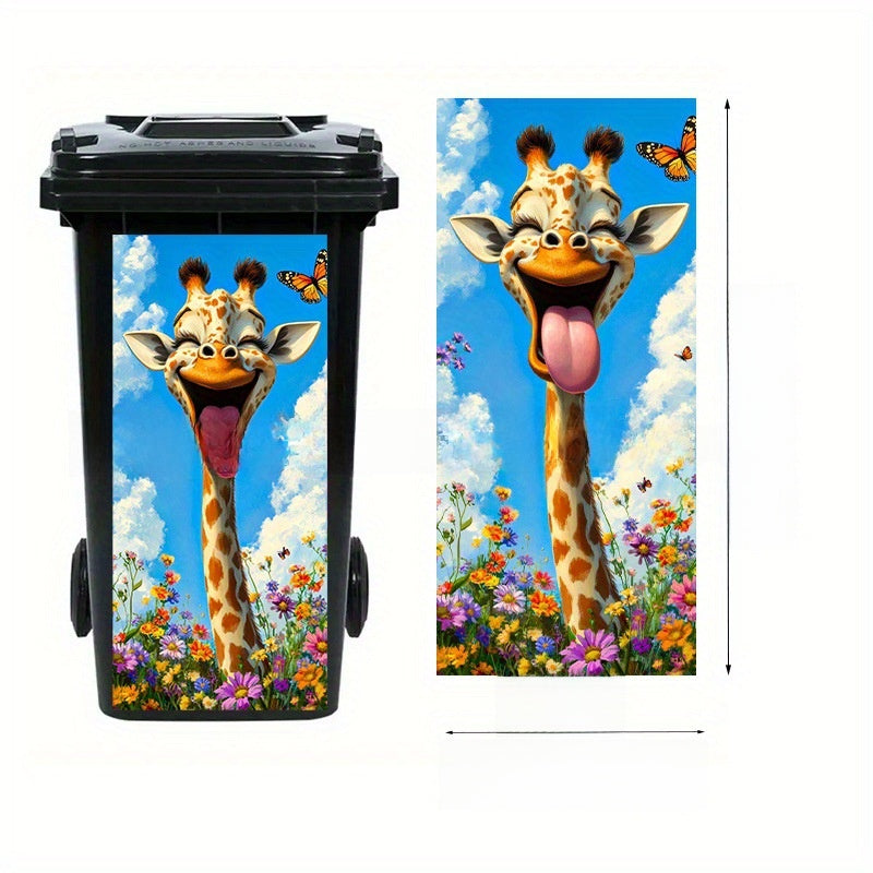 Self-Adhesive Waterproof Vinyl Trash Can Sticker teemdrop