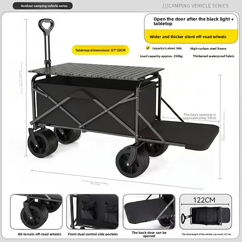 Outdoor folding trolley teemdrop