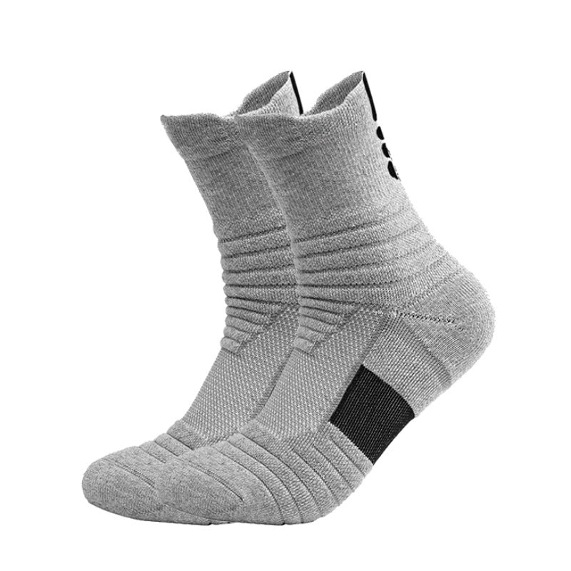 Shock-absorbing high-top sports socks teemdrop