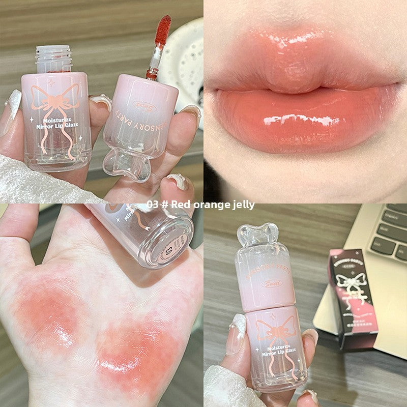 Mirror Lip Glaze Moisturizing Easy-to-Color Lip Gloss teemdrop