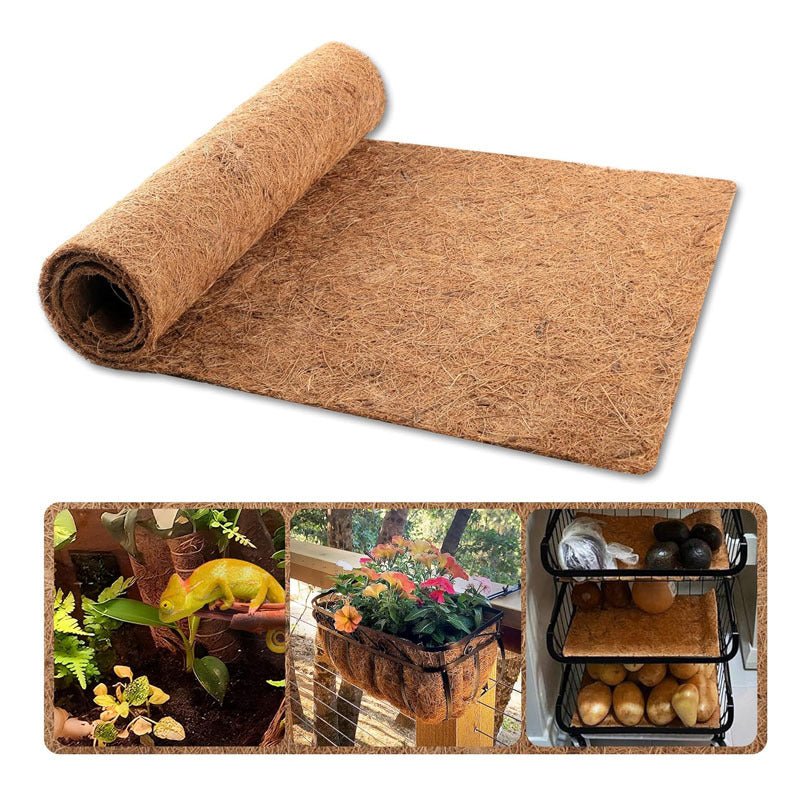 Natural coconut palm anti-dirt and grass climbing pet carpet teemdrop