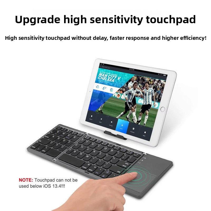 Three-Fold Ultra-Thin Wireless Bluetooth Keyboard