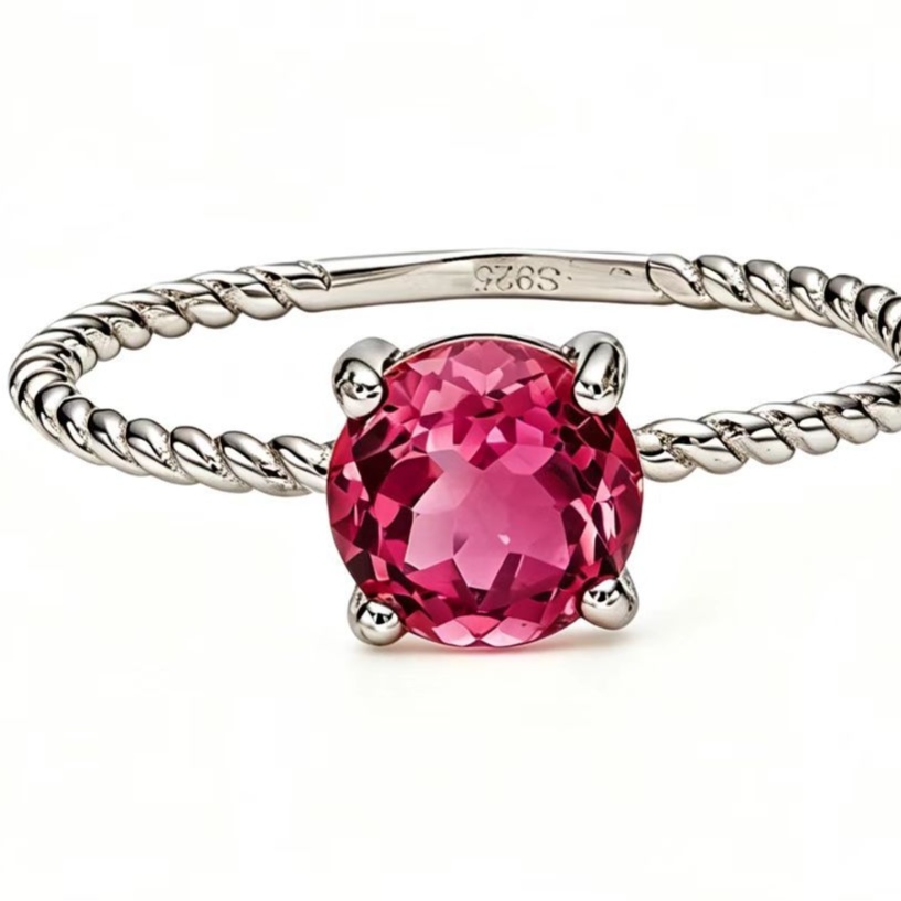 Twisted rope braided ring