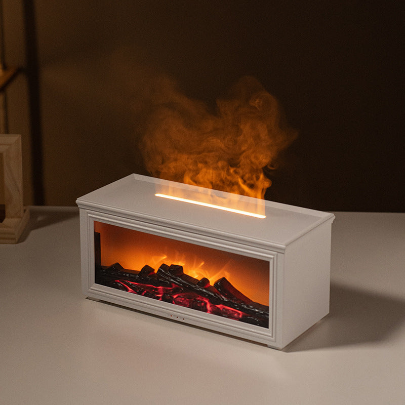 7-Color Fireplace Ultrasonic Aroma Diffuser