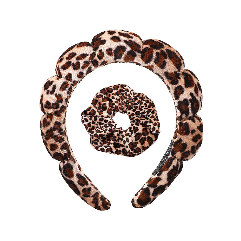 Lady's velvet sponge hairband teemdrop