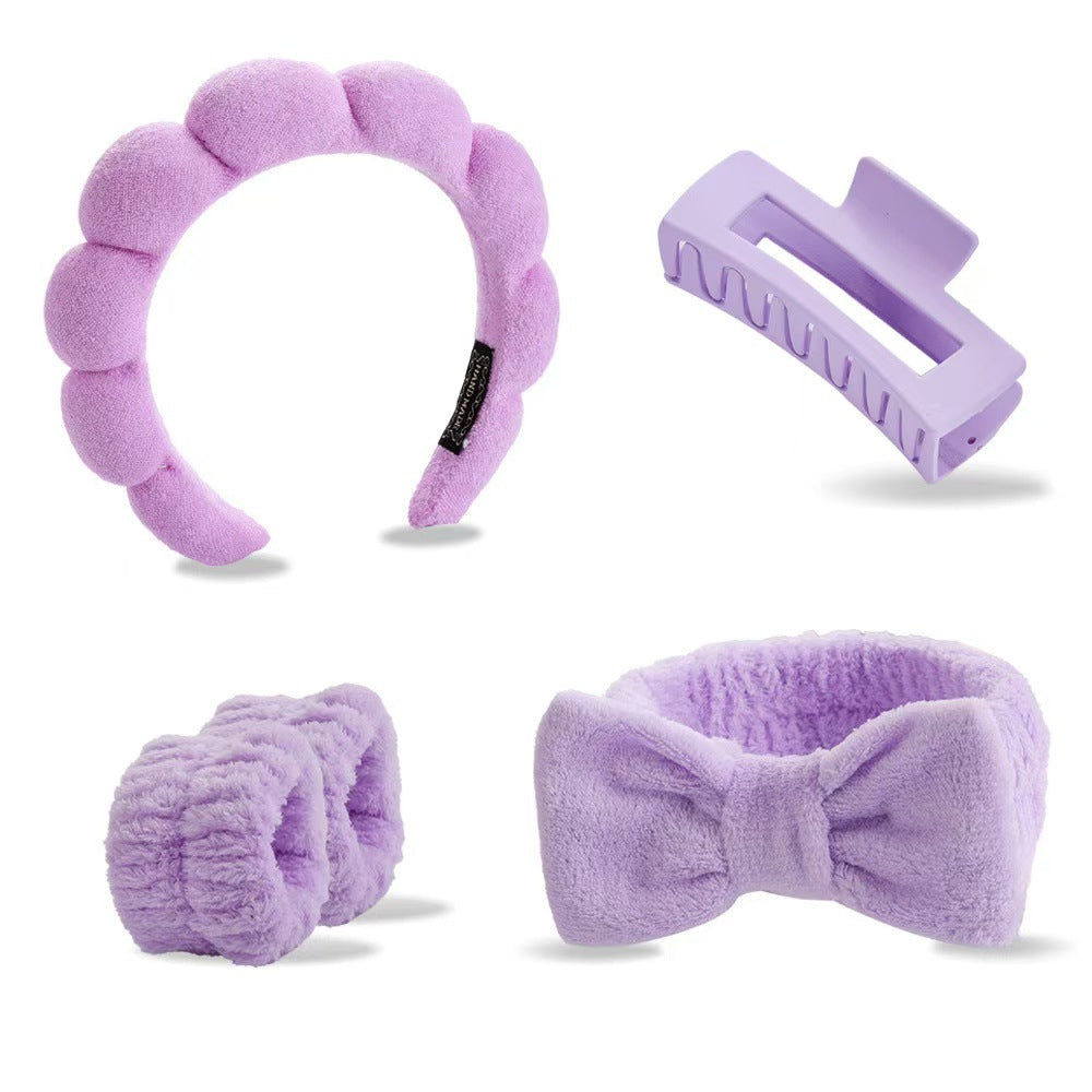 Lady's velvet sponge hairband teemdrop