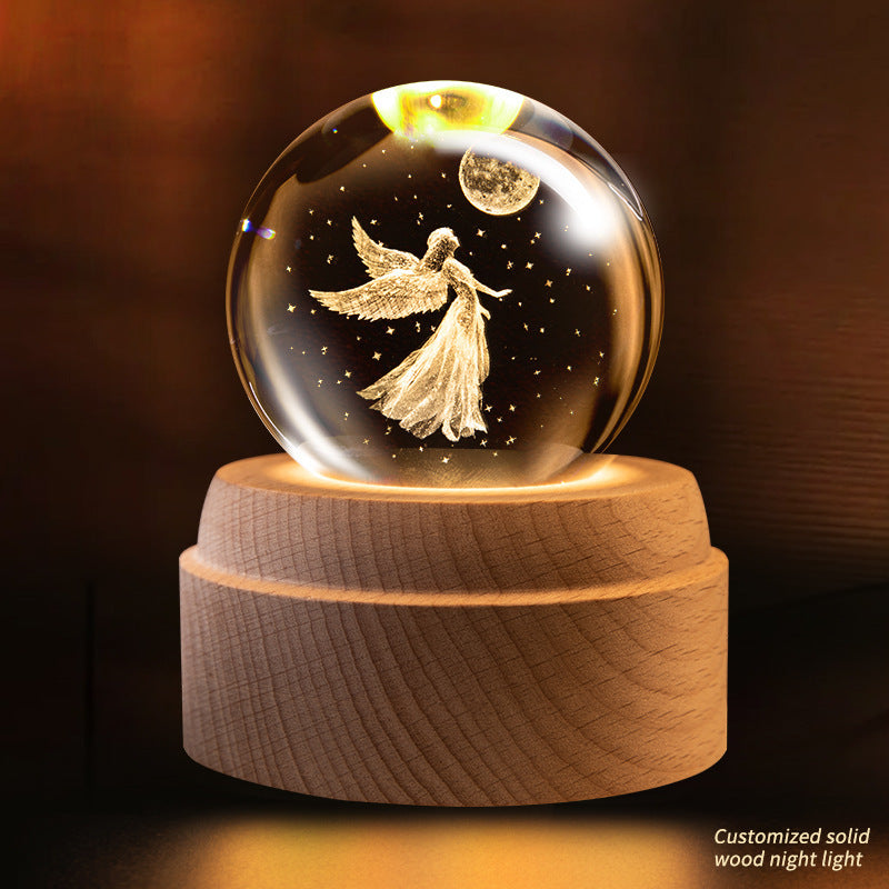 Rotating Crystal Ball Music Box