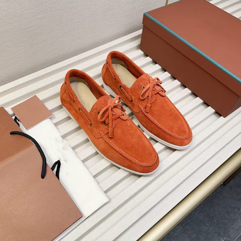 Casual Leather Shoes Simple All-match Fashion Men's Leather Loafers teemdrop