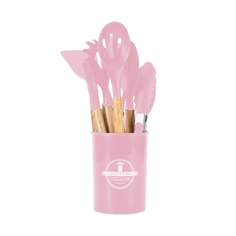 Wooden Handle Silicone Kitchenware