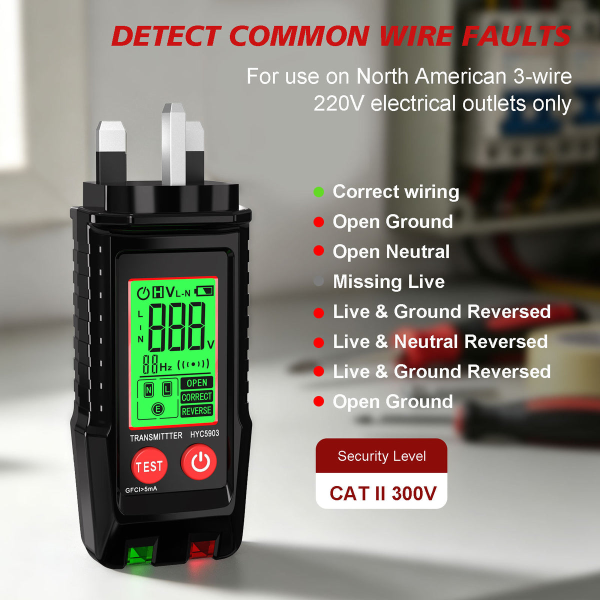 Multifunctional Circuit Breaker Finder Socket Tester for Home Wiring Installation teemdrop