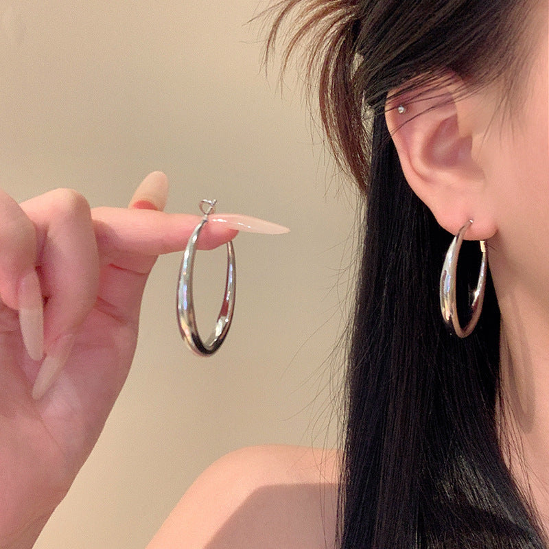 Korean Style Geometric Alloy Earrings