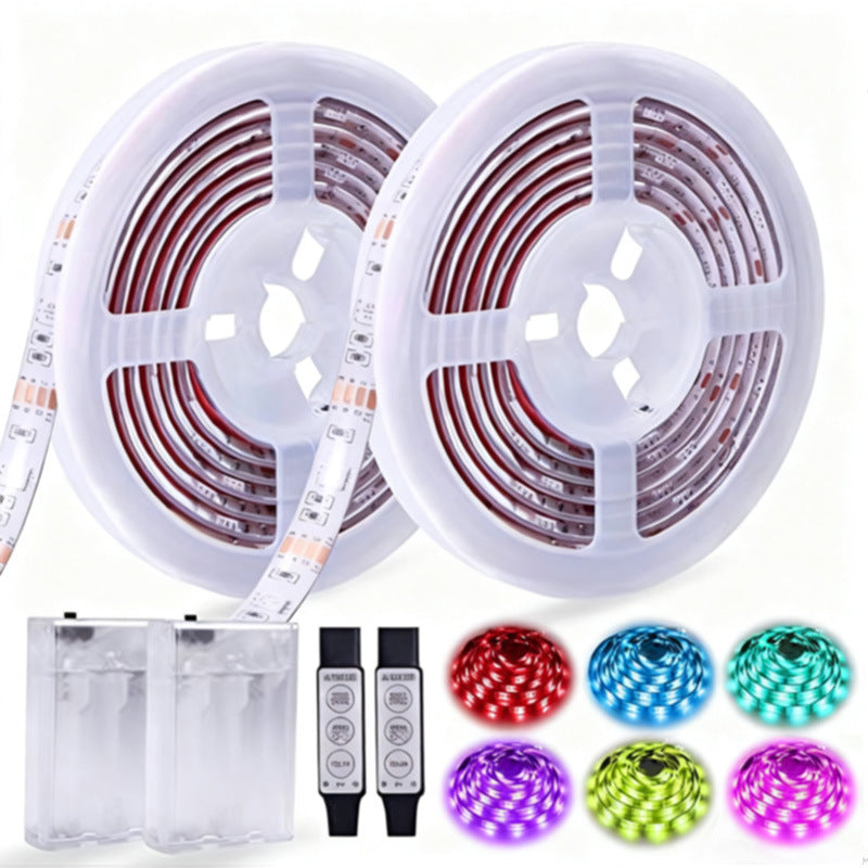 Battery Powered RGB LED Strip Light Kit
