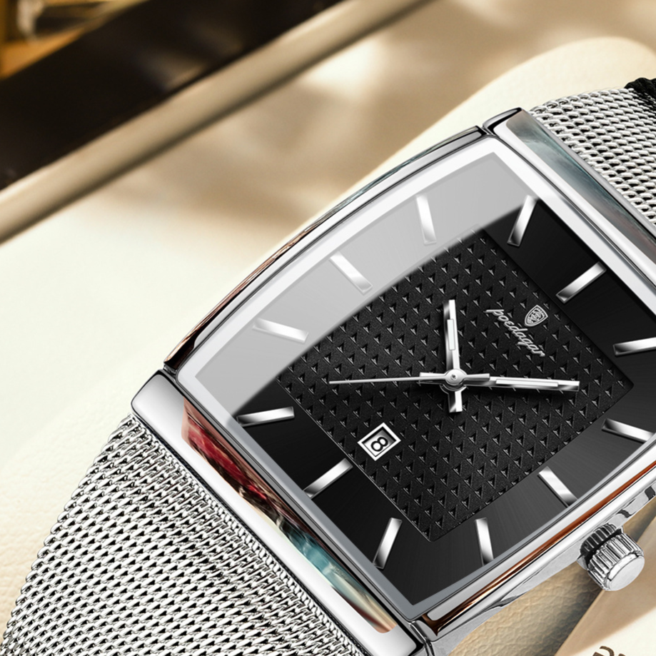 Ultra-Thin Men's Square Quartz Watch teemdrop