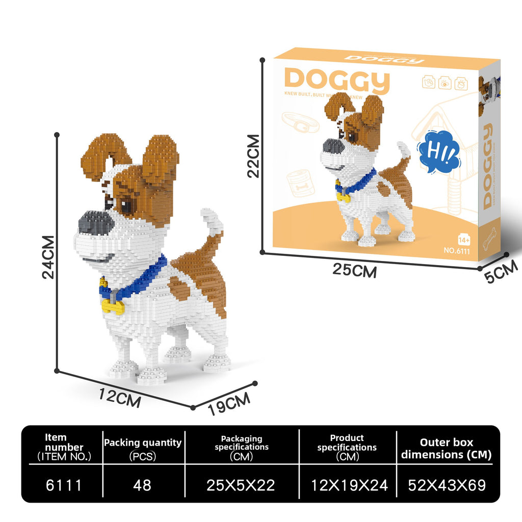 Dog Breed Building Block teemdrop
